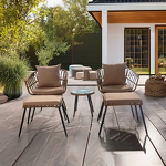 Patio Chair and Table Set Manufacturer - Best Leisure Outdoor 2 Seater Rattan with Metal Legs for Hotels and Beach