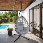 Hammock Hanging Pod Lounge Chairs Manufacturer - Hot Selling Outdoor Furniture Outdoor Patio Garden Swing Egg Chair