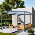 Aluminum Gazebo Manufacturer - Smart Mounted 4x4 Pergole Patio Quality Warranty 3x4 Metal Pergola