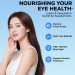 12-In-1 Herbal Lutein Supplement Gummies Moisturizing Eyes Relieving Eye Strain Fatigue Dryness Zeaxanthin Zeaxanthin Zeaxanthin