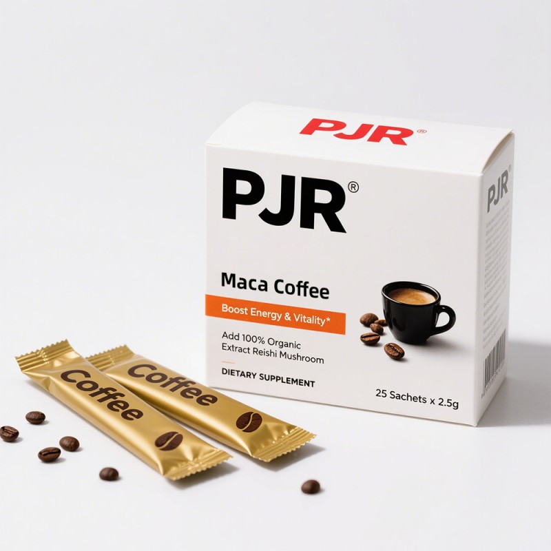 High Quality Maca Men Supplement Organic Reishi Mushroom Extract Enhance Stamina Stress Relief Increase Energy Men Maca Coffee