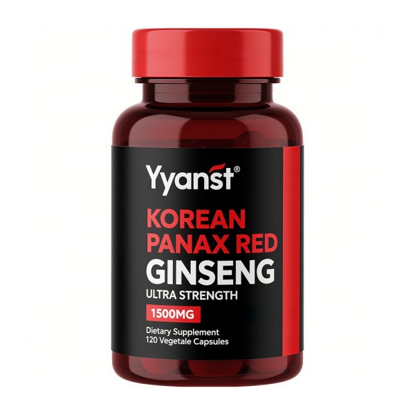 ODM/OEM Organic Red Ginseng Capsules Boost Immunity Support Memory Enhancement Focus Improvement Stress Relief