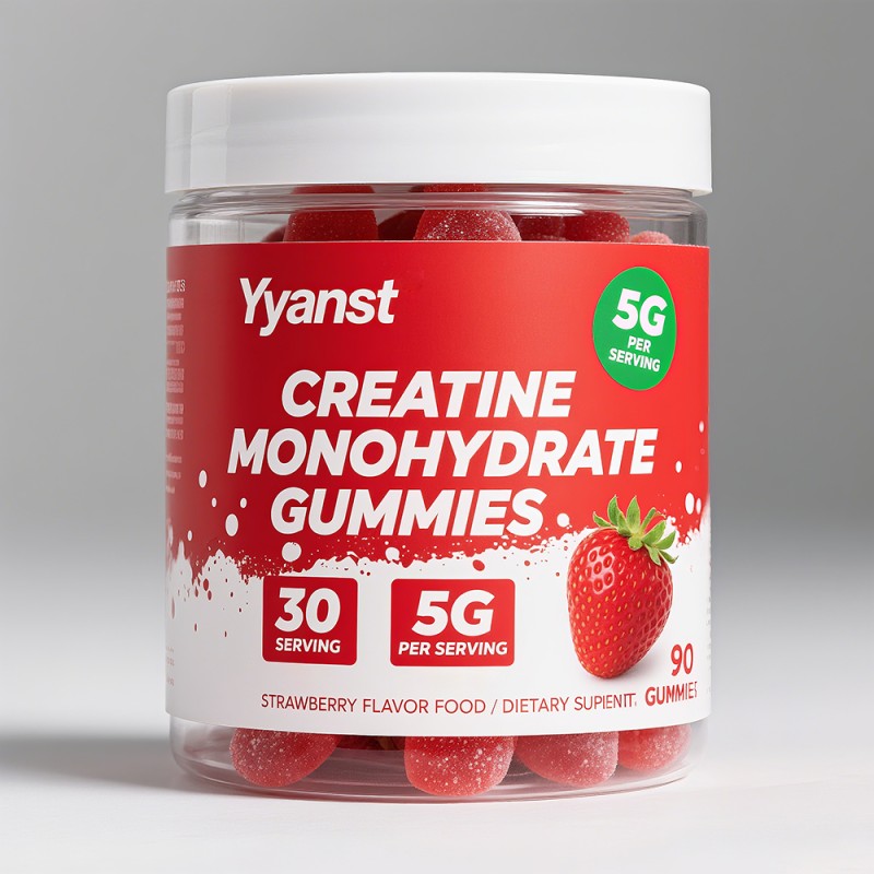 Private Label Creatine Monohydrate GummiesBoost Energy Support Brain Health Reduce Muscle Soreness