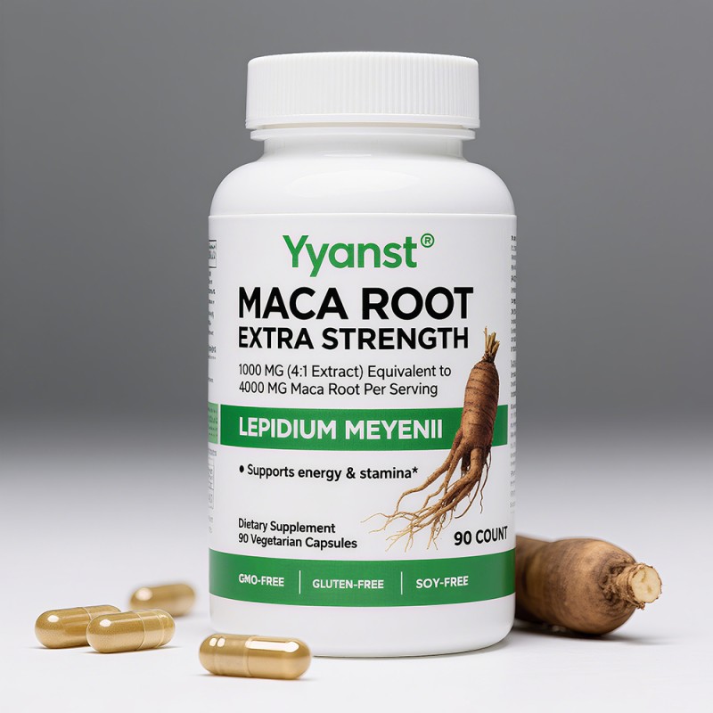 Private Label Maca Root Capsules Support Hormonal Balance & Improve Energy Levels