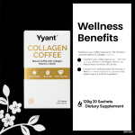 Private Label Radiant Skin Collagen Peptides Coffee Reduce Wrinkles Natural Energy Boost Keep Skin Elasticity Instant Coffee