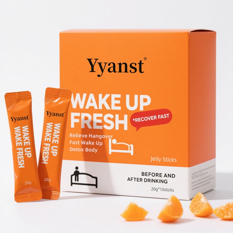 OEM Herbal Supplement Drunkness Relief Fast Wake Up Eases Stomach Discomfort Detox Cleanse Liver Relieve Hangover Jelly Stick