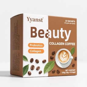 OEM益生菌混合胶原蛋白补充亮肤减肥促进消化改善肠道运动美白皮肤咖啡