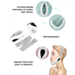 EMS Facial Massager Supplier - OEM ODM V-Line Belt Red Blue