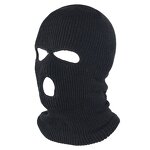 Face Mask Manufacturer - Black Knit Ski Warm Wholesale Custom 100% Acrylic Earflap Hat Plain 100% Polyester or Polar Fleece