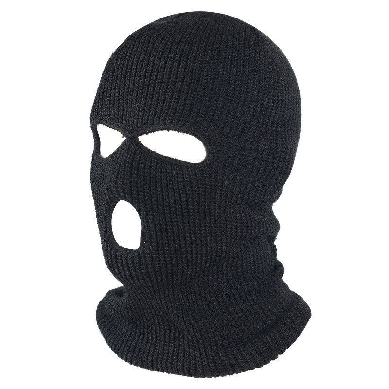 Face Mask Manufacturer - Black Knit Ski Warm Wholesale Custom 100% Acrylic Earflap Hat Plain 100% Polyester or Polar Fleece