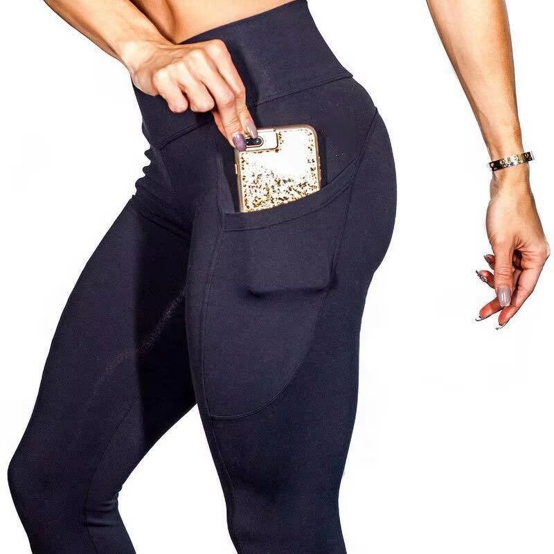 Yoga Pants Manufacturer - Women's High Waist Workout Athletic Soft Front Seamless No See-Through Control Leggings Solid Spandex