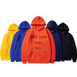 Hoodies Manufacturer - High Good Quality Custom Unisex Customized logo Sweatshirt Men Custom Logo