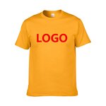 T-Shirt Manufacturer - Custom Men's Solid Woven Cotton Sports with Front Logo Eco-Friendly & Breathable