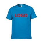 T-Shirt Manufacturer - Custom Men's Solid Woven Cotton Sports with Front Logo Eco-Friendly & Breathable