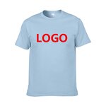 T-Shirt Manufacturer - Custom Men's Solid Woven Cotton Sports with Front Logo Eco-Friendly & Breathable