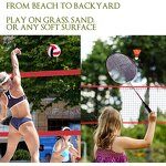 Four Square Volleyball Net Manufacturer - VN05A Cheap Price 4 Way Badminton Net 4 Way Volleyball Net