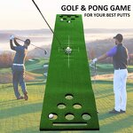 Golf Putting Training Mat Manufacturer - Indoor Outdoor Mini Golf Green Portable Putting Green Artificial Grass