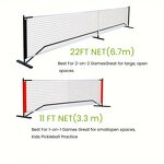 Pickleball Set Manufacturer - Outdoor Sporting With 11FT&22FT Adjustable Net Portable Mini