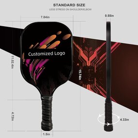 Pickleball Paddle Manufacturer - Professional Fiberglass Carbon Fiber with UV Printing Logo Raw Material