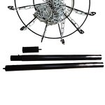 Sports Equipment Manufacturer - Hot Selling Chain Portable Metal Frisbee Golf Disc Baseball Ball Practice Rack Outdoor