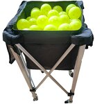 Ball Cart Manufacturer - Lightweight Aluminum Alloy Foldable with Wheels for Tennis Pickleball Training Children-Friendly Collapsible Design