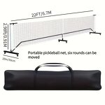 Pickleball Net Set Manufacturer - 22FT Professional Heavy Duty Customized Official Portable With Six Wheels