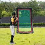 Lacrosse Rebounder Net Manufacturer - Cheap Price Adjustable Pitch Back Portable Backstop Goal Target Football Soccer