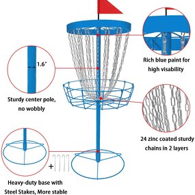Disc Golf Basket Set Manufacturer - Customized Portable for Outdoor Game Training