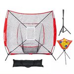 Baseball Practice Net Manufacturer - High Quality Portable Hitting Net Batting Tee Set and Ball Caddy Customized