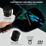 Pickleball Paddle Manufacturer - Professional Fiberglass Carbon Fiber with UV Printing Logo Raw Material