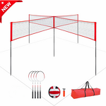 Volleyball Net Manufacturer - JVN01D Lower Price Custom Length Portable Stand with Net Set Equipment Standard Poles Outdoor