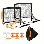 Soccer Goal Net Set Manufacturer - Customized Folding Portable Football Practice Net Backyard Pop up