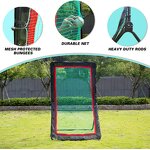 Lacrosse Rebounder Net Manufacturer - Cheap Price Adjustable Pitch Back Portable Backstop Goal Target Football Soccer