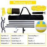 Volleyball Net Manufacturer - VN02A Cheap Price Custom Length Portable Stand with Net Set Standard Poles Outdoor Folding