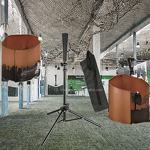 Batting Tee Manufacturer - Portable Adjustable Steel Frame Rubber Cone Training Practice Tripod for Baseball or Softball Black Ball Rebounders