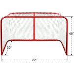 Ice Hockey Goal Manufacturer - JLG003H Low Price Professional Senior Official Size Galvanized Steel Frame Regulation Net