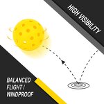 Pickleball Balls Manufacturer - Low Price 40 Holes Outdoor High Elasticity Pure Accessories Set