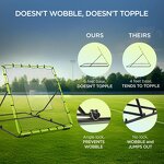 Baseball Rebounder Training Equipment Manufacturer - with PE Net and Metal Frame Netball Net for Skill Development