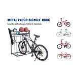 Bike Storage Rack Manufacturer - Portable Kids Bicycle Garage Organizer Sports 3 Bike Storage Rack for Garage