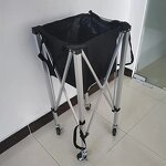 Tennis Pickleball Cart Manufacturer - Portable Square Steel Tube Aluminum with Customized Logo for Training Outdoor Indoor