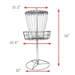 Sports Equipment Manufacturer - Hot Selling Chain Portable Metal Frisbee Golf Disc Baseball Ball Practice Rack Outdoor