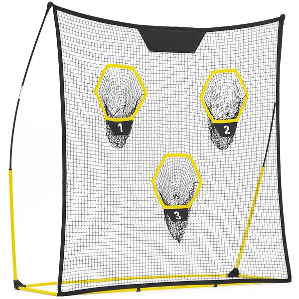 Football Throwing Net Manufacturer - Heavy Duty Foldable Bow Frame Football Trainer