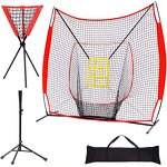 Baseball Practice Net Manufacturer - High Quality Portable Hitting Net Batting Tee Set and Ball Caddy Customized