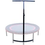 Fitness Trampoline Manufacturer - Indoor/Outdoor Folding Mini Rebounder with Adjustable Handle Bar Durable Steel Construction