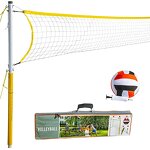 Volleyball Net and Ball Set Manufacturer - VN03A Custom Length Portable Stand with Net Set Equipment Standard Poles