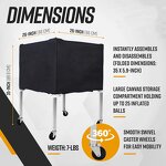 Soccer Football Cart Manufacturer - Easy to Fold-up and Install Lightweight Aluminium Construction With 4 Wheels