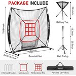 Baseball Softball Ball Caddy Manufacturer - Portable 56cm with Metal Tube and Polyester Net Batting Practice Ball Holder