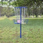 Disc Golf Basket Manufacturer - Factory Price Customized Black Blue Pro 24 Chain Customized With Transit Bag
