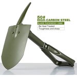 Garden Shovel Manufacturer - RGS01B Cheap Price Folding Shovel Head Survival Shovel for Camping