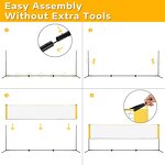 Badminton Pickleball Net Manufacturer - TBN01B Portable Soccer Tennis Kids Volleyball Foldable Polyester Practice Indoor Outdoor